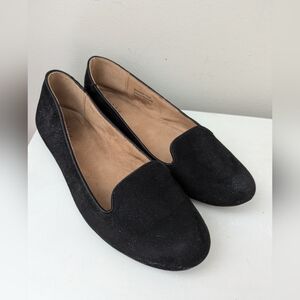 Style & Co Black Faux Suede Loafers Flats Size 7.5